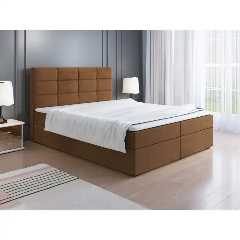 Čalouněná postel LILLIANA 1 - 180x200, hnědá Finální Výprodej