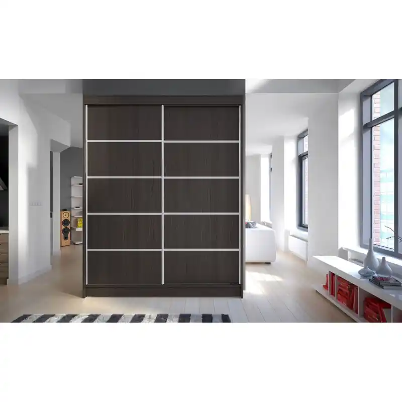 Šatní skříň CHANNA 4 - šířka 150 cm, čoko Top Prodej