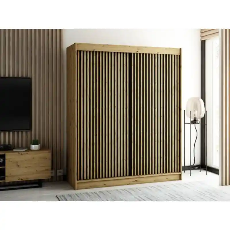 Ihned K Objednání Praktická šatní skříň LENOX 1 180 - dub artisan / černá