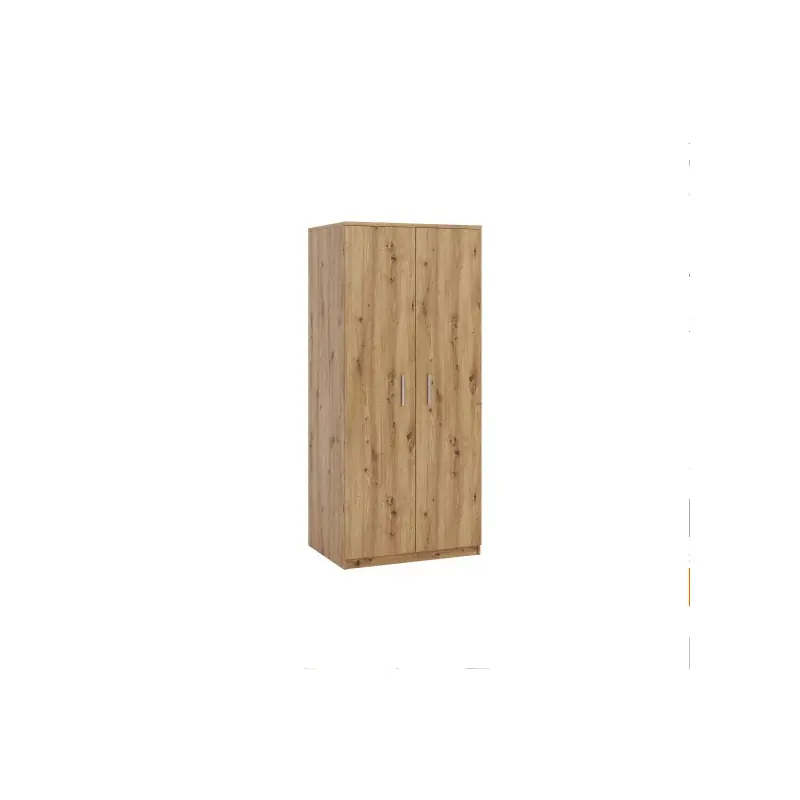 Dvoudveřová skříň s klasickým otevíráním BRYAN - šířka 90 cm, dub artisan Objednat Nyní
