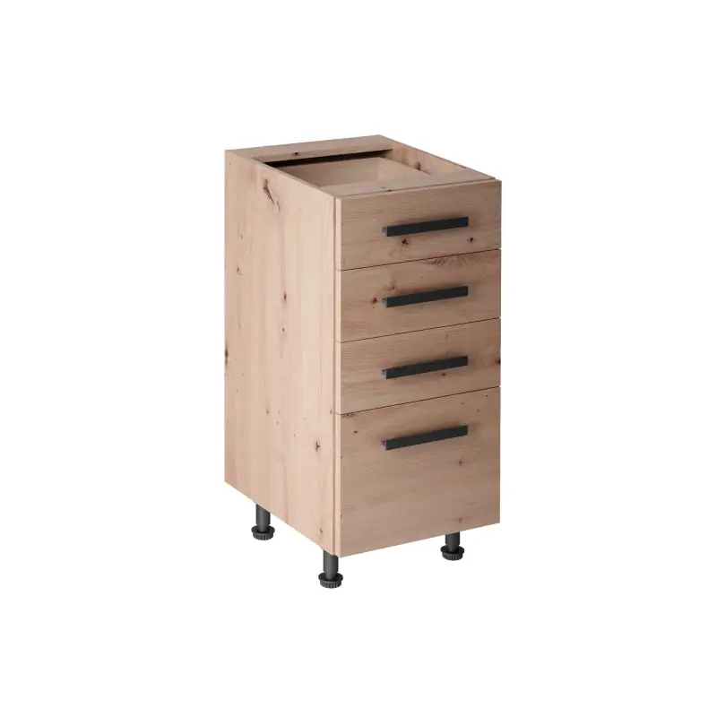 Aktuální Kuchyňská skříňka se šuplíky VALEN 2 - šířka 40 cm, dub artisan