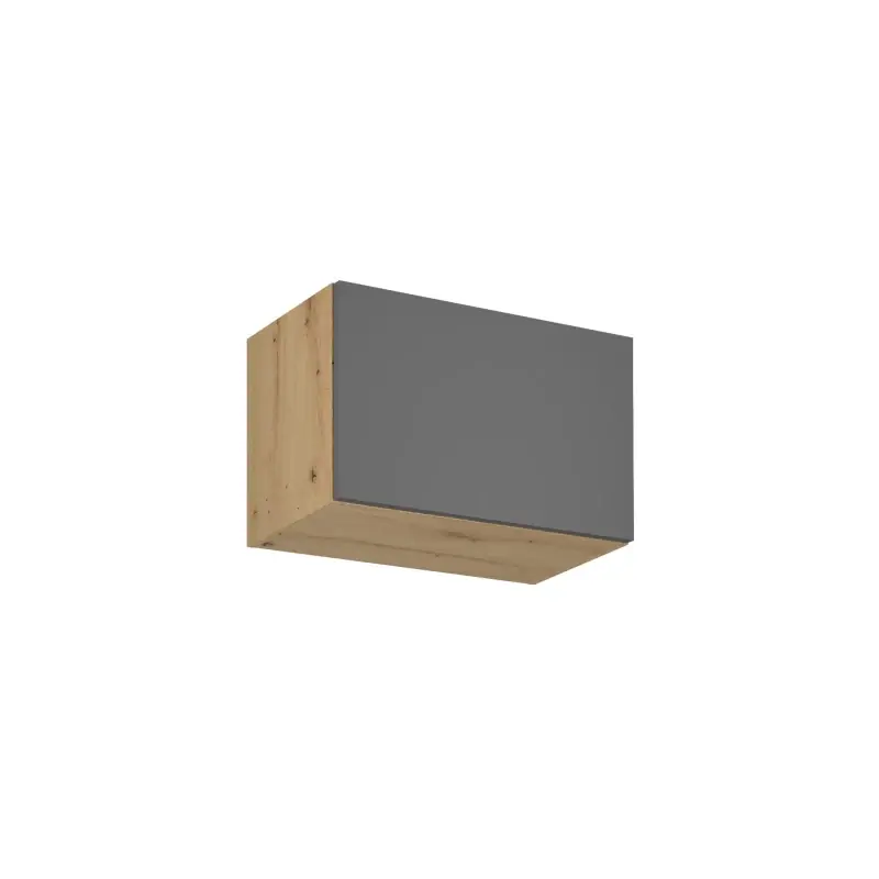 Výhodná Nabídka Horní skříňka s výklopnými dvířky VALEN - šířka 60 cm, dub artisan / šedá