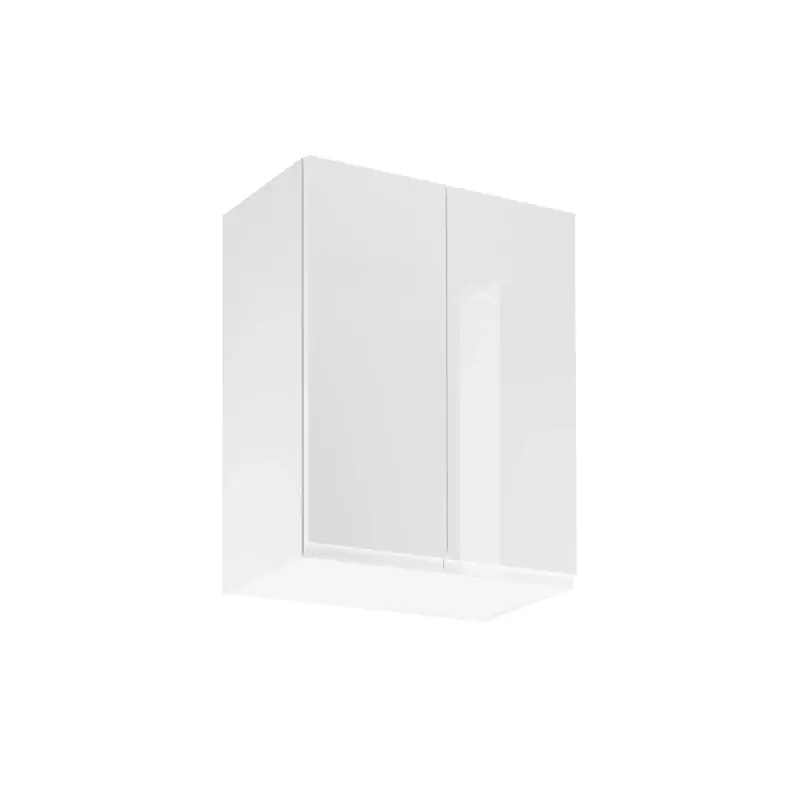 Akční Cena Horní dvoudveřová skříňka ARBOR - šířka 60 cm, lesklá bílá / bílá