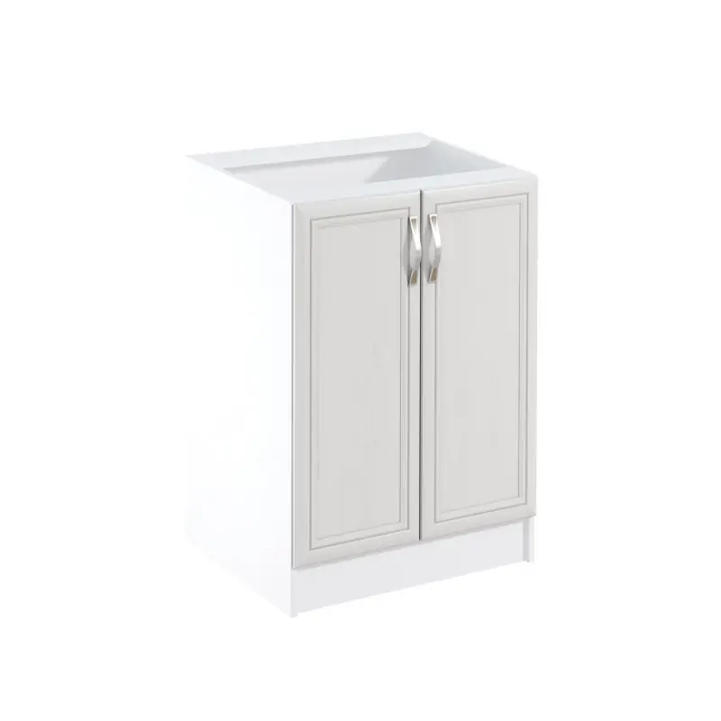 Dolní dvoudveřová skříňka SILVARA - šířka 60 cm, borovice andersen / bílá Vrácení Zdarma