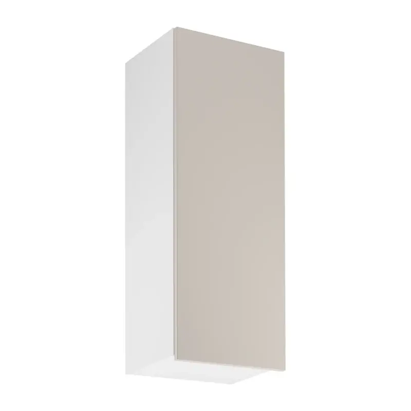 Vysoká horní kuchyňská skříňka SALERNO - šířka 40 cm, bílá / béžová Koupit Online