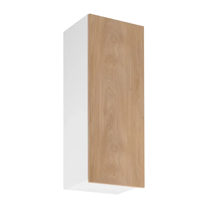 Výprodej Vysoká horní kuchyňská skříňka SALERNO - šířka 40 cm, bílá / dub
