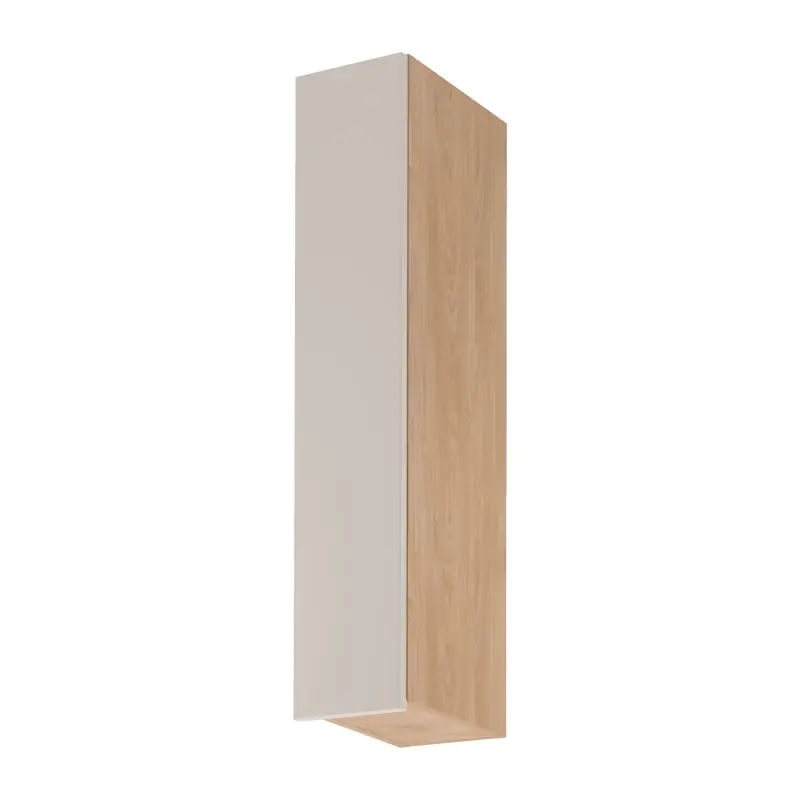 Vysoká horní kuchyňská skříňka SALERNO - šířka 20 cm, dub / béžová, levé provedení Cenová Bomba