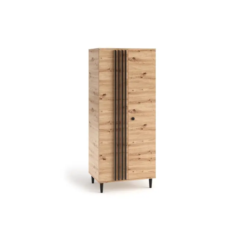 Horká Nabídka Dvoudveřová skříň s lamelami 80 cm WARDOX - dub artisan