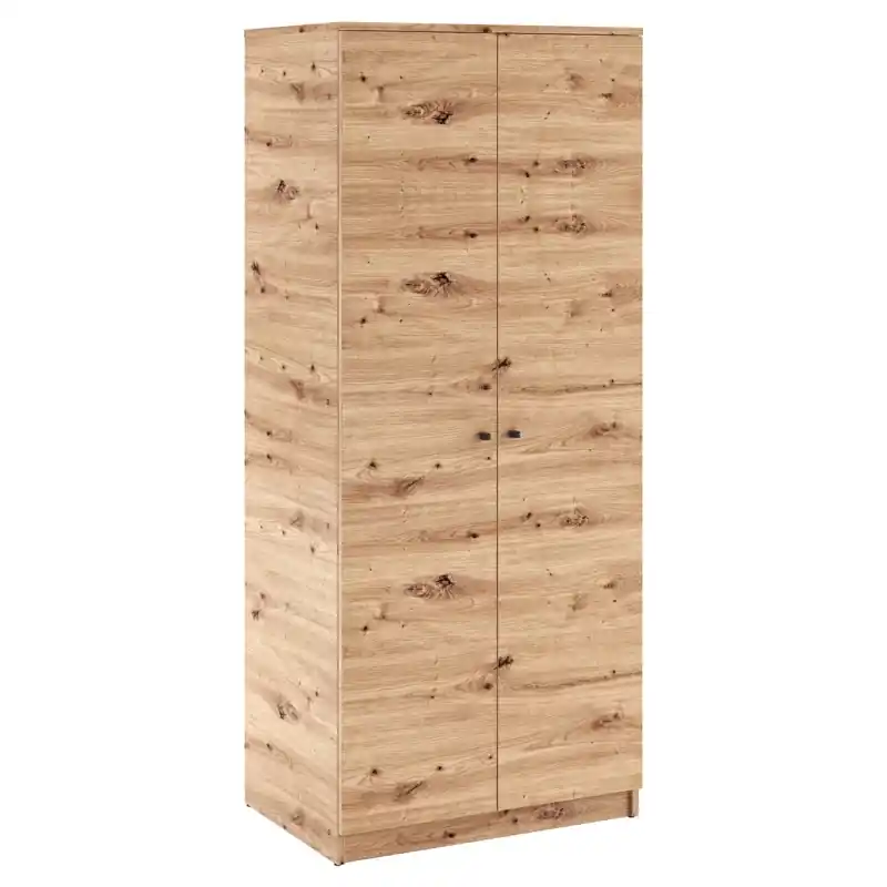Dvoudveřová skříň 80 cm GIDOEN - dub artisan Akční Cena