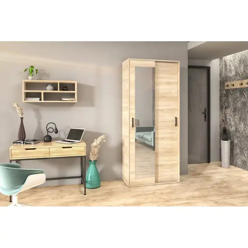 Dvoudveřová šatní skříň 90 cm AUREVIA - dub sonoma Objednat Nyní
