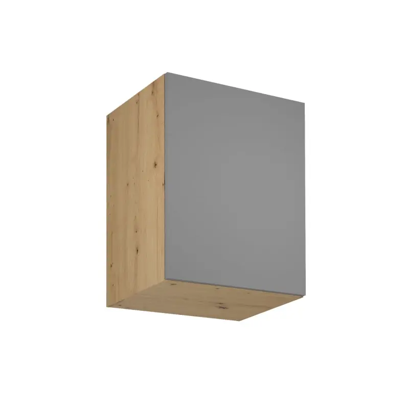 Tovární Cena Horní hluboká kuchyňská skříňka VALEN - šířka 60 cm, dub artisan / šedobéžová