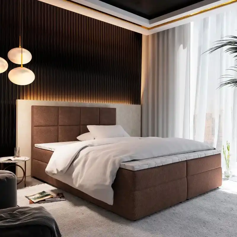 Americká postel 160x200 LIVIE 2 - hnědá 1 Top Prodej