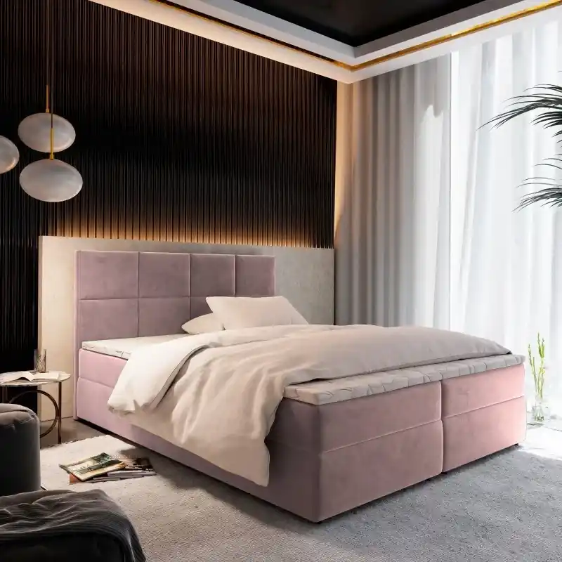 Americká postel 160x200 LIVIE 1 - růžová Top Prodej