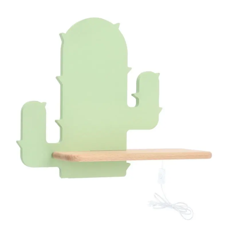 Dětská LED nástěnná lampička do zásuvky CACTUS 1 - 4W, 4000K (denní bílá), zelená Koupit Online