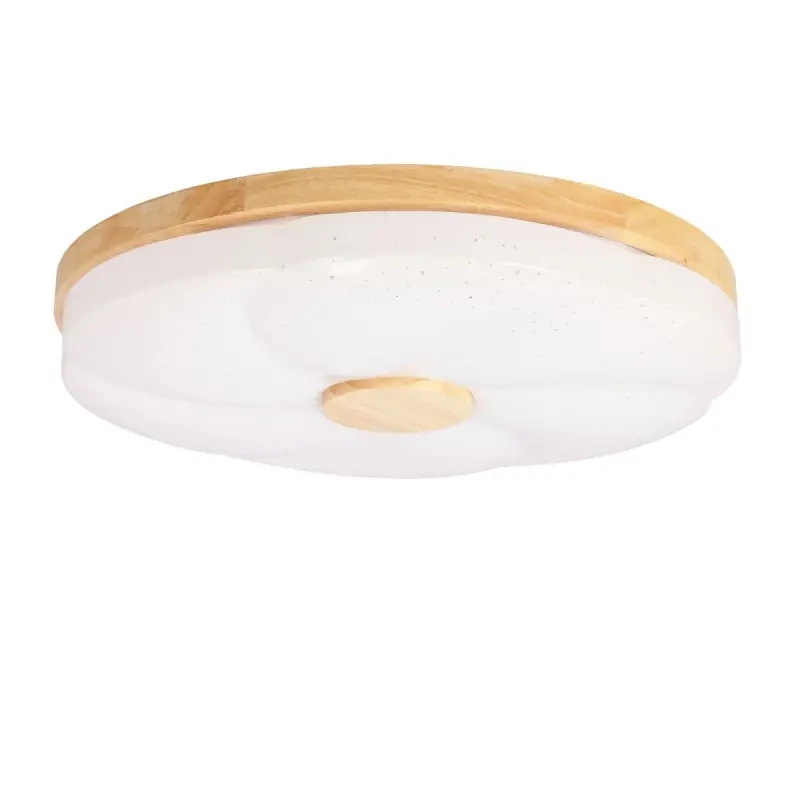 Zlevněný Dřevěné LED stropní svítidlo FIORINO - 24W, 4000K (denní bílá), 39cm, hnědé / bílé