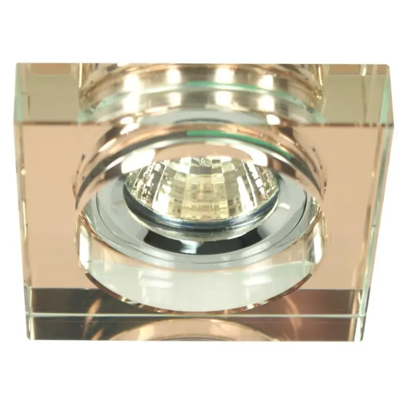 Akce Set 3x zápustné LED stropní světlo CLARKSTON - 3xGU10, 3W, 3000K (teplá bílá), chromované / hnědé