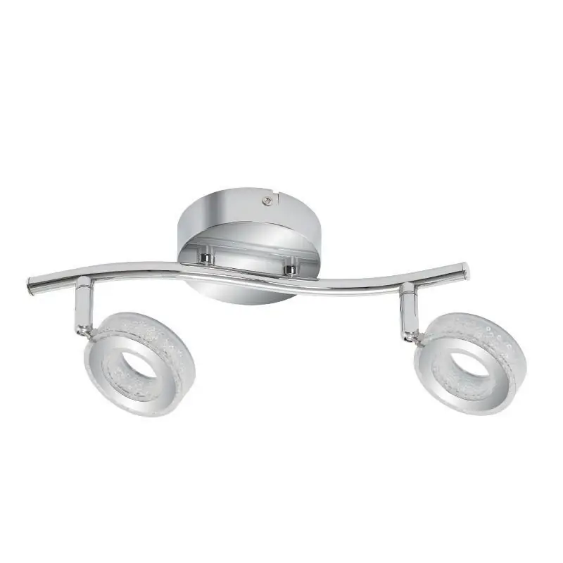 Aktuální LED bodové nástěnné / stropní svítidlo VINOLA - 2x5W, 3000K (teplá bílá), chromované