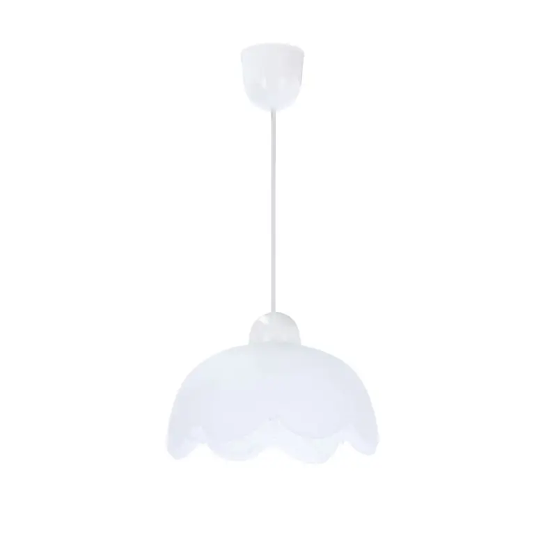 Závěsný lustr BRATEK - 1xE27, 60W, 18cm, kulatý, bílý Pouze Dnes
