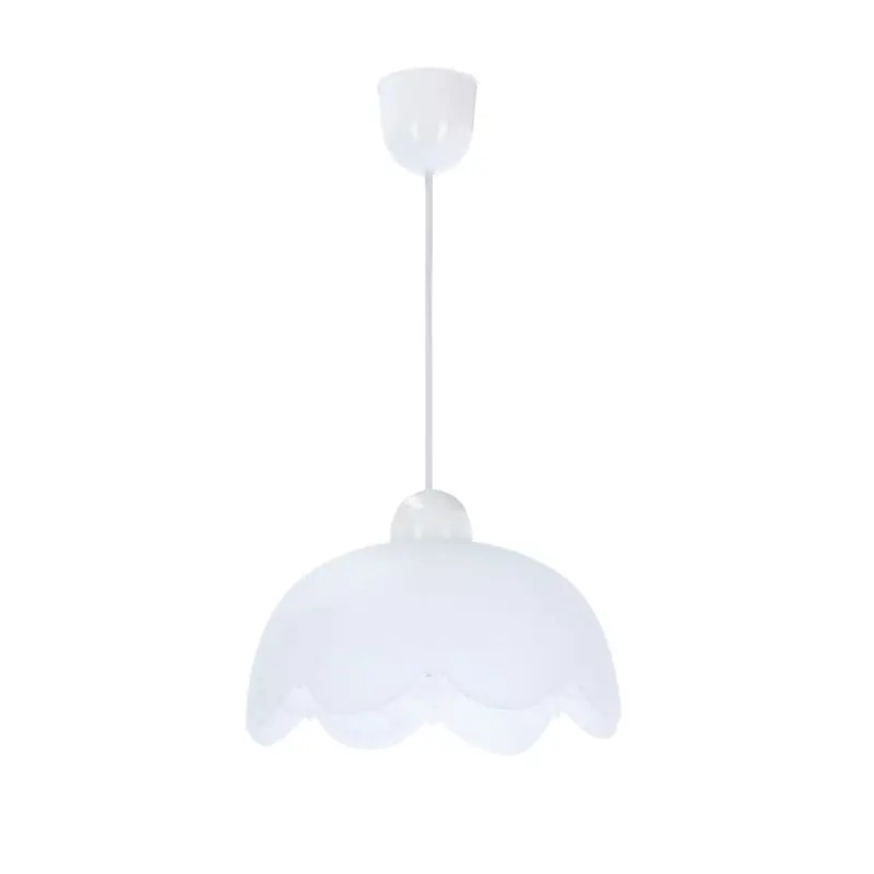 Zlevněný Závěsný lustr BRATEK - 1xE27, 60W, 25cm, kulatý, bílý