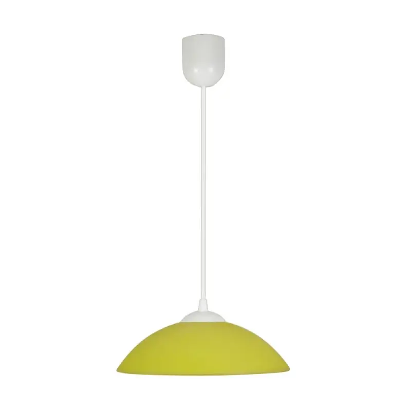 Závěsný moderní lustr FINO - 1xE27, 60W, bílý / žlutý Oblíbený