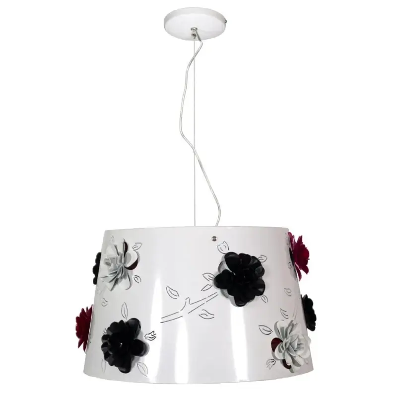 Akční Cena Moderní závěsné osvětlení ROSA - 1xE27, 60W, bílé / černé / červené