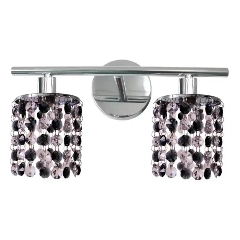 Art deco nástěnné osvětlení ROYAL - 2xG9, 40W, chromované / černé Aktuální