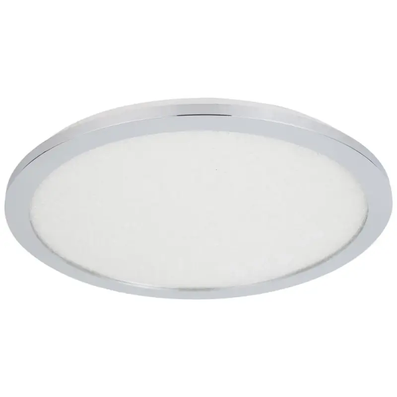 Zlevněný Kulatý stmívatelný LED panel do koupelny PIXEL - 24W, 3000K (teplá bílá), 40cm, chromovaný