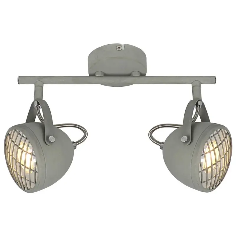 Akční Cena Nástěnné / stropní industriální bodové svítidlo PENT - 2xGU10, 50W, šedé