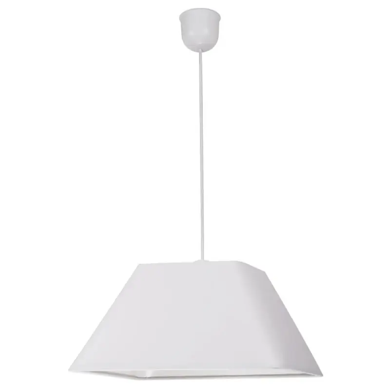 Závěsný lustr na lanku ROBIN - 1xW27, 60W, bílý Akční Nabídka