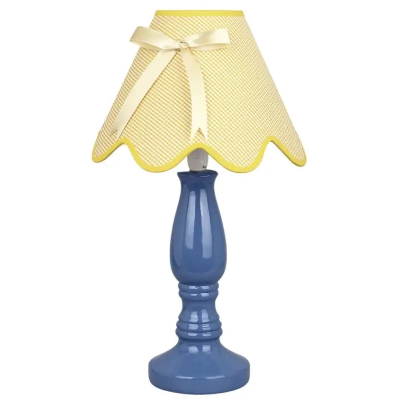Akce Dětská stolní lampička LOLA - 1xE14, 40W, žlutá / modrá