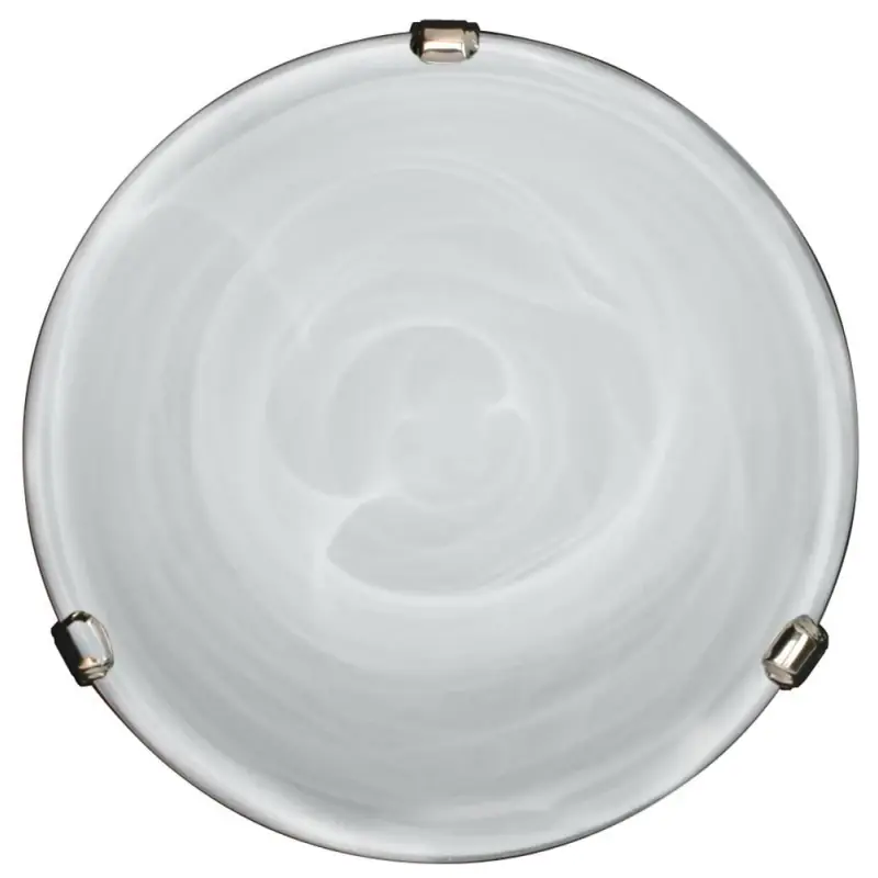 Aktuální Nástěnné / stropní osvětlení DUNA - 1xE27, 60W, 30cm, kulaté, chromované / bílé