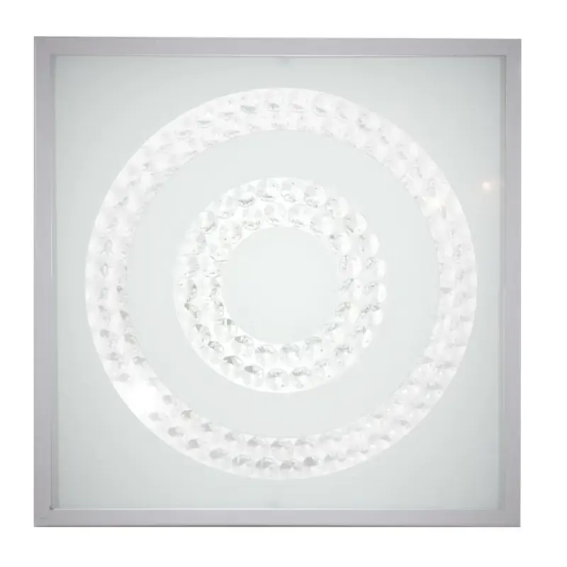 Akce LED nástěnné / stropní osvětlení LUX - 16W, 4000K (denní bílá), 29x29cm, hranaté, stříbrné