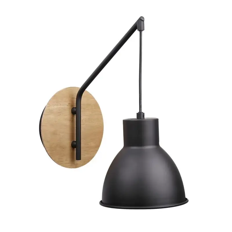 Akční Nabídka Nástěnné osvětlení ve skandinávském stylu VARIO - 1xE27, 60W, černé