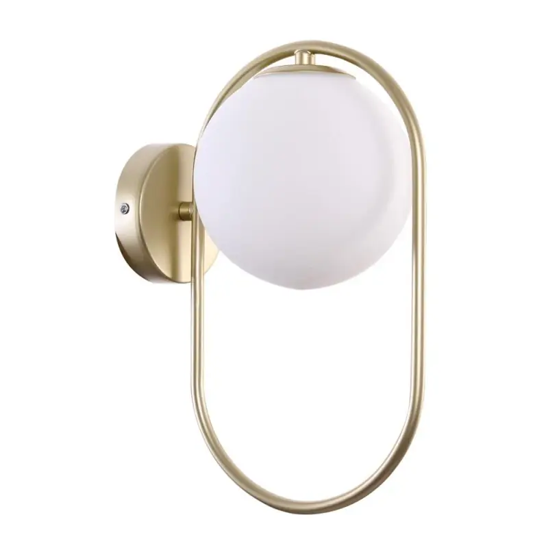 Art deco nástěnné osvětlení CORDEL - 1xG9, 28W, mosazné / bílé Sleva
